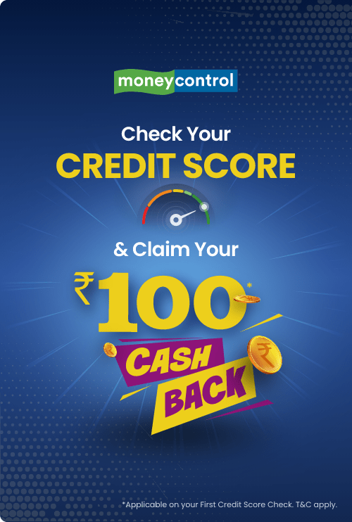 Check your credit score and claim your ₹100 cashback at moneycontrol